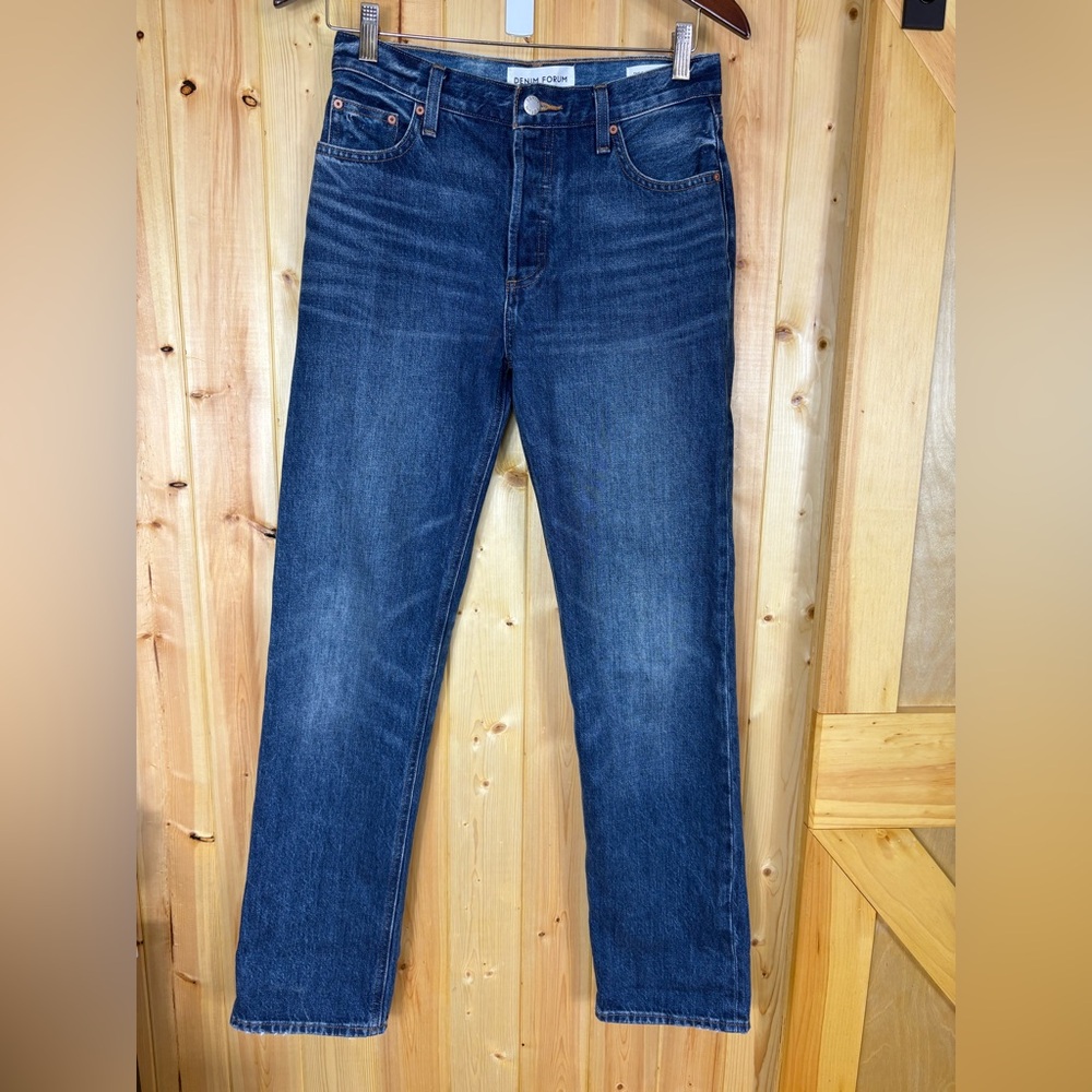 Artizia Denim Forum Jeans Womens 25 x 31L The Patti Mid Rise Straight Button Fly
